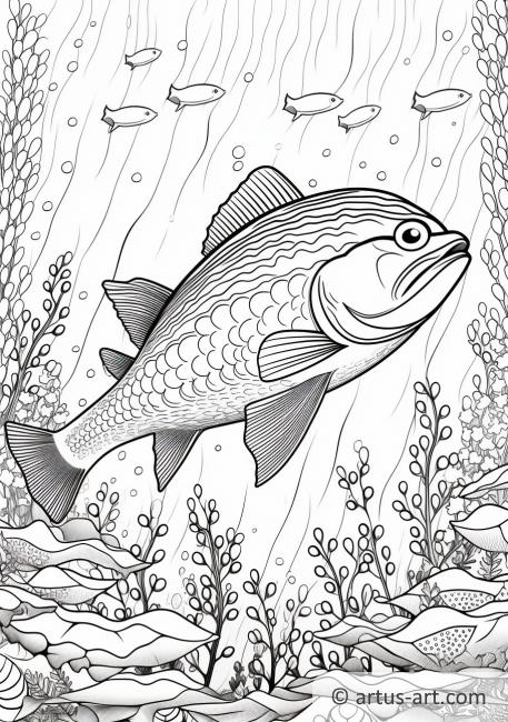Mackerel Coloring Page For Kids